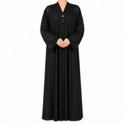 Elegant Embroidered Sleeve Abaya