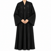 Floral Embroidered Statement Abaya