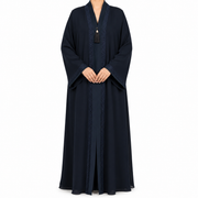 Elegant Navy Embroidered Abaya