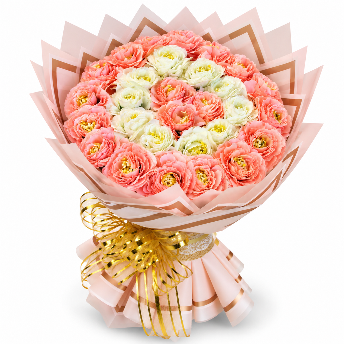 PREMIUM PINK & WHITE FLOWER BOUQUET – AL-TAMMAR