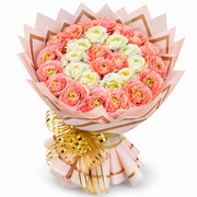 PREMIUM PINK & WHITE FLOWER BOUQUET – AL-TAMMAR