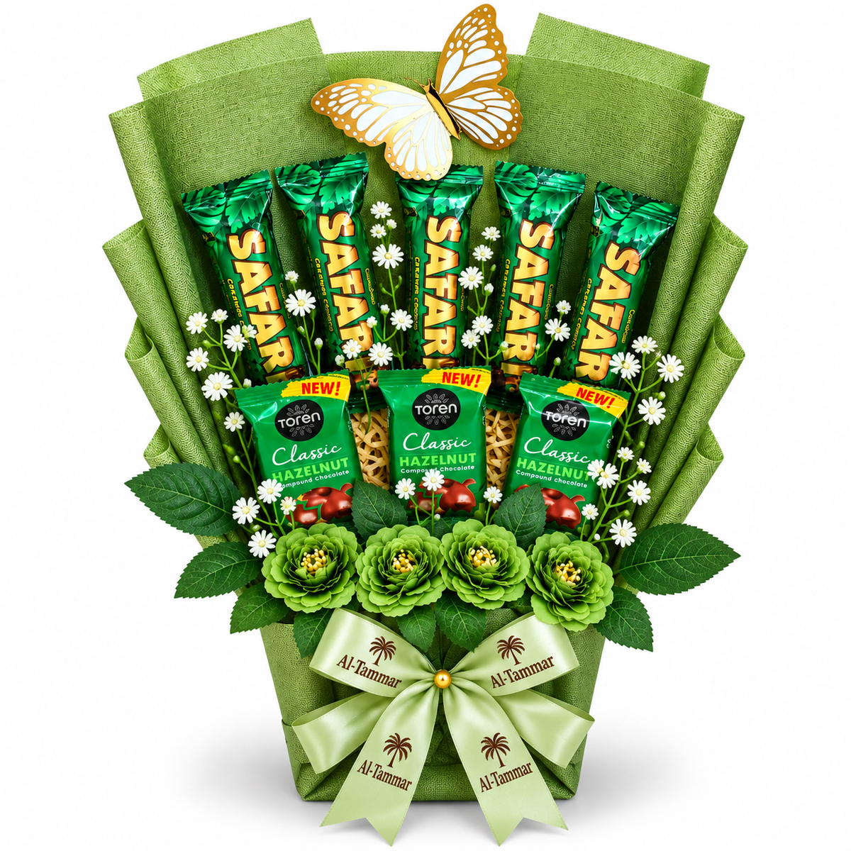 PREMIUM GREEN CHOCOLATE GIFT BOUQUET – AL-TAMMAR
