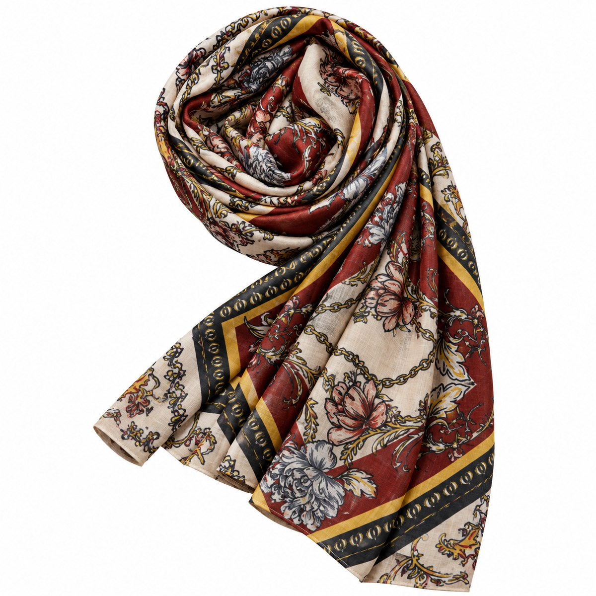 LONE STALLER – BURGUNDY FLORAL