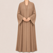 Elegant Embroidered with Flared Sleeves