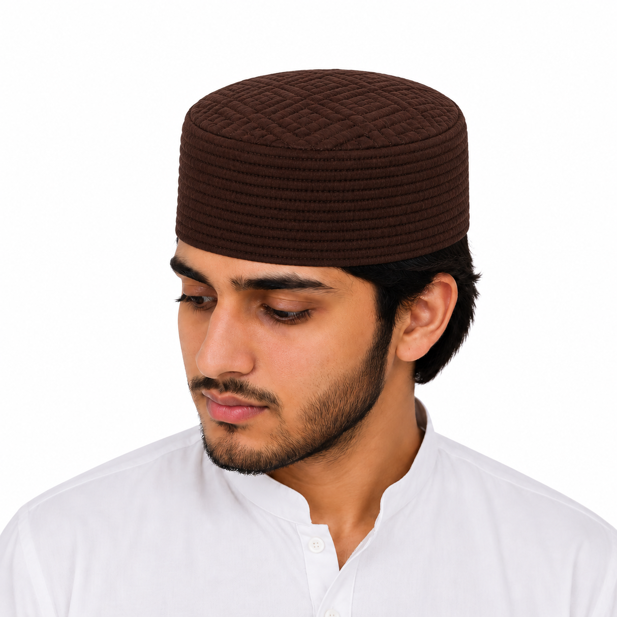Al Kaleem Premium Brown Prayer Cap