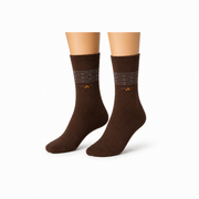 Gents Brown Striped Socks – Comfortable Everyday Pair