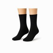 Ladies Plain Black Socks – Soft Everyday Pair