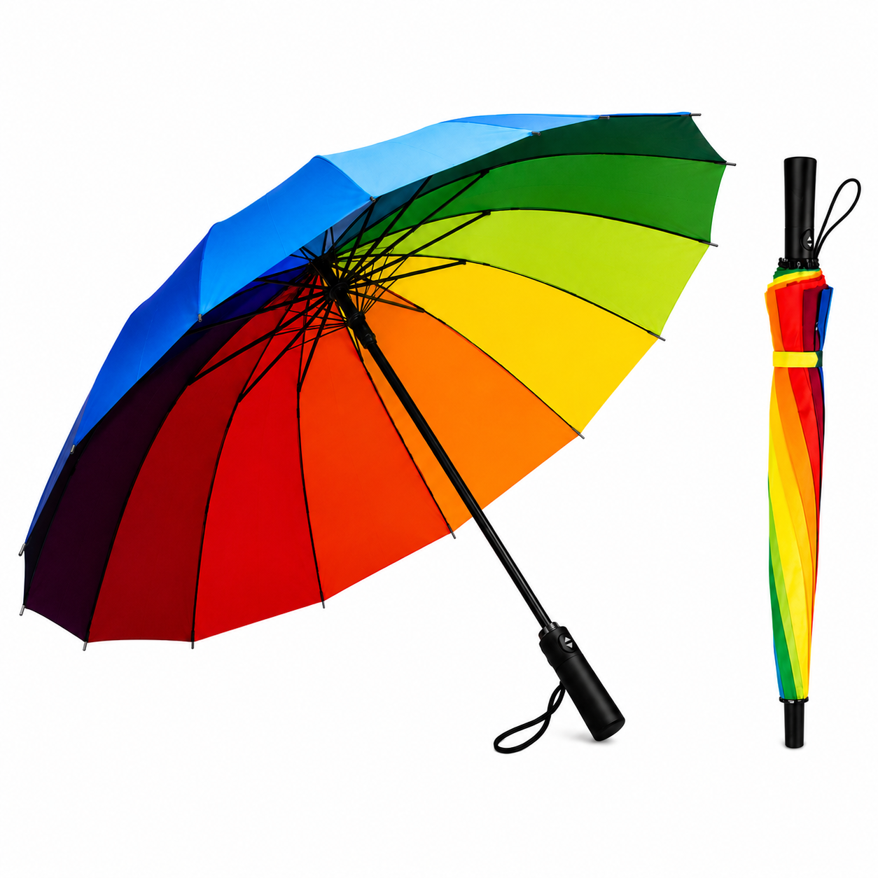 Premium Rainbow Multi-Color Umbrella
